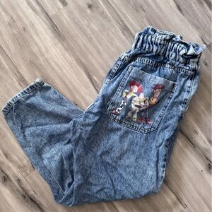 ZARA X DISNEY - Denim Paperbag High Waist Jeans